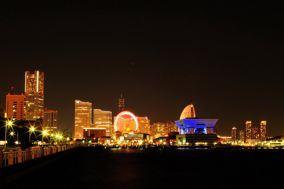 横滨港夜景